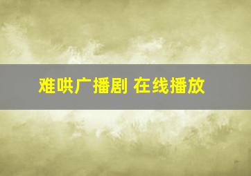 难哄广播剧 在线播放